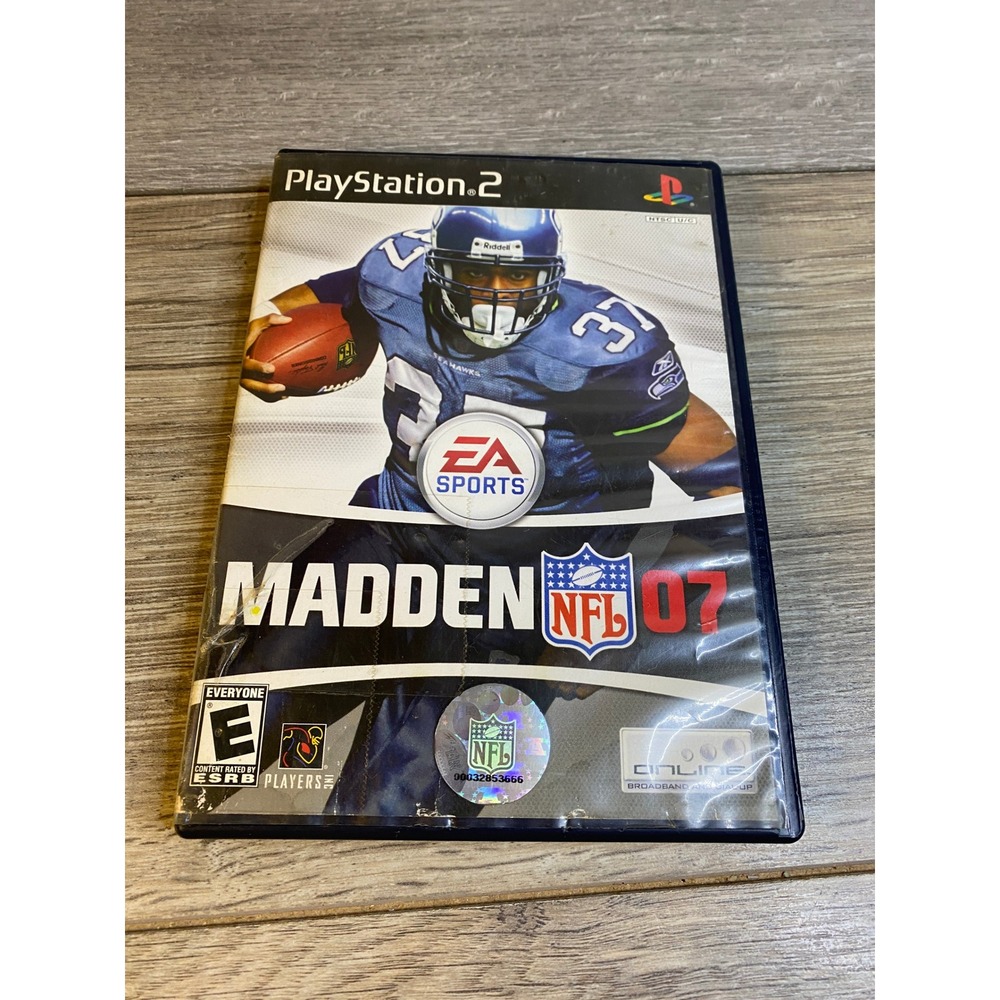Madden NFL 07 Sony PlayStation 2 PS2 EA Sports Football Game Shaun Alexander